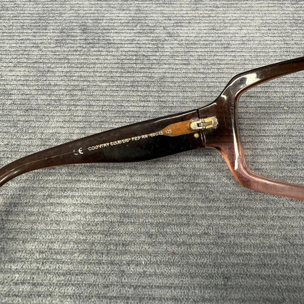 Juicy Couture Country Club Eyeglass Frames‎ Brown Pink Rhinestone Y2K Sz S